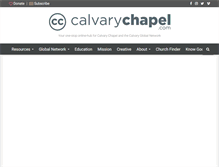 Tablet Screenshot of calvarychapel.com